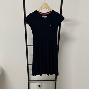 Navy Blue Kids Dress with pockets